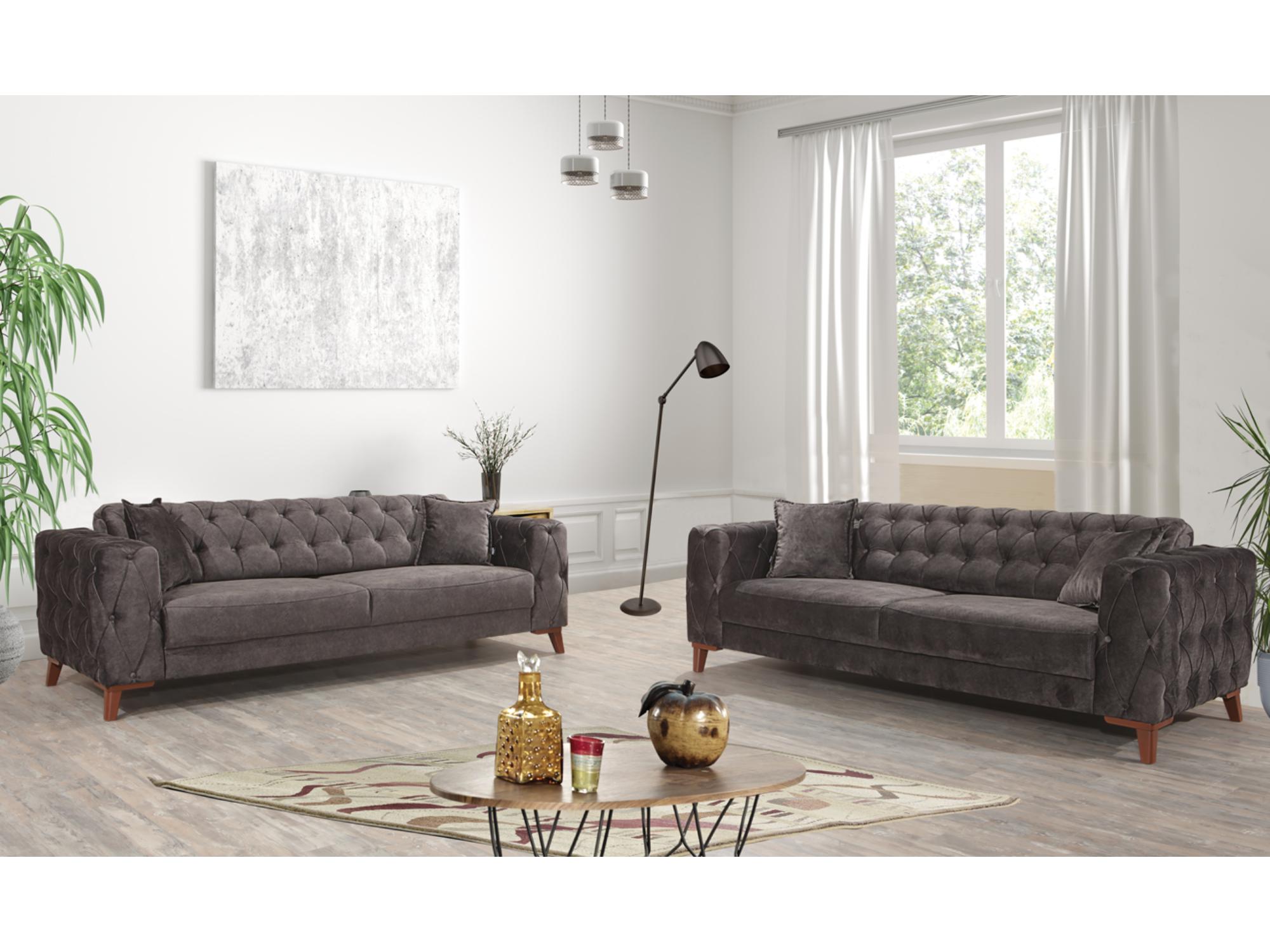 Joza Convertible Loveseat Grey