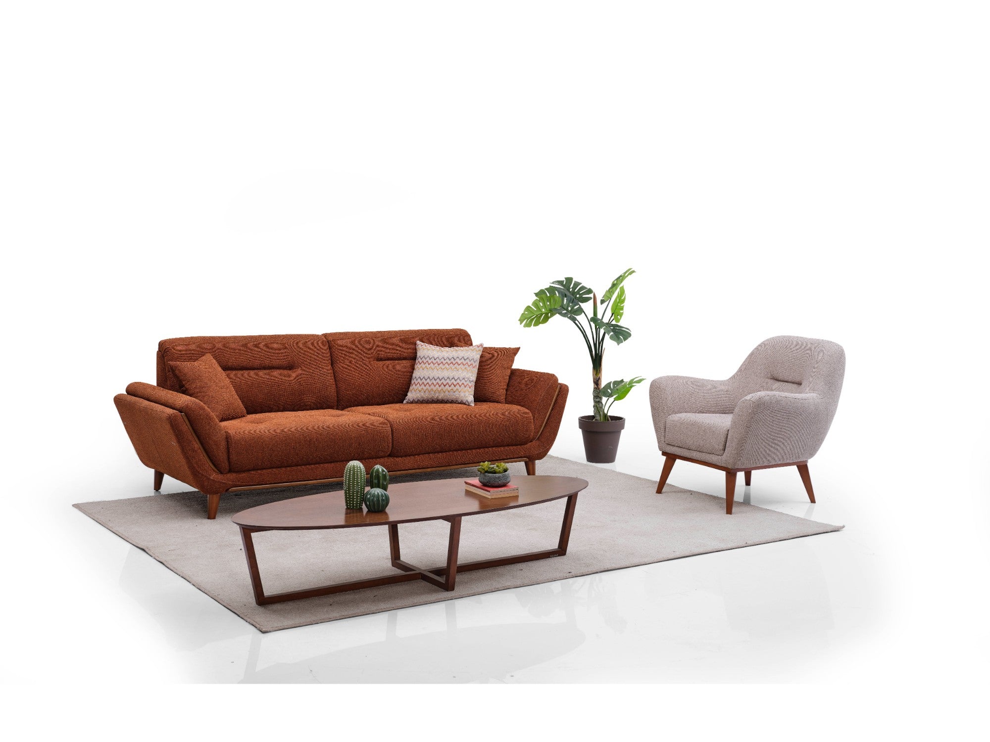 Paris Convertible Livingroom Set (2 Sofa & 2 Chair)