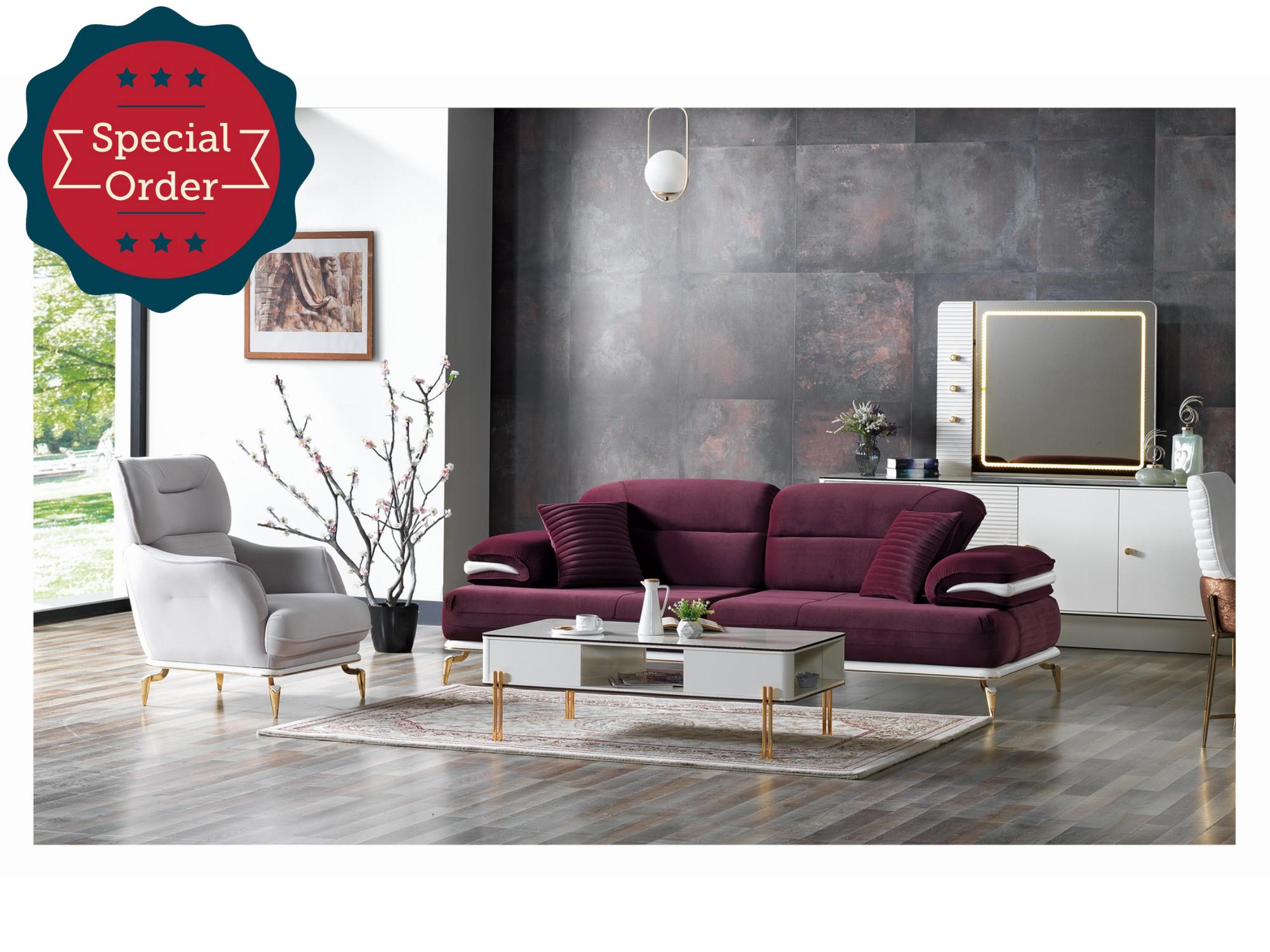Zumrut Convertible Livingroom Set (2 Sofa & 2 Chair)